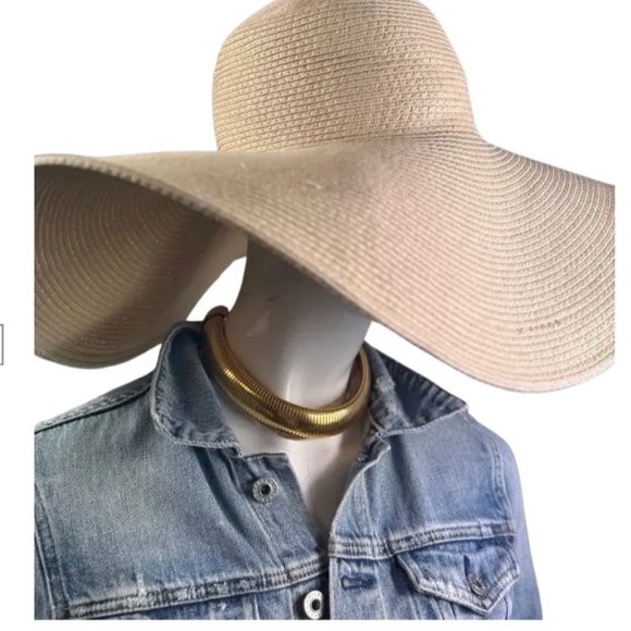 TOUCHÉ COLLECTION OVER DRAMATICA CREAM SUN SOFT FLOP HAT main image 4